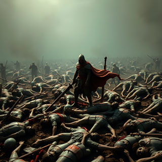 The last war ended, once again, by one man alone