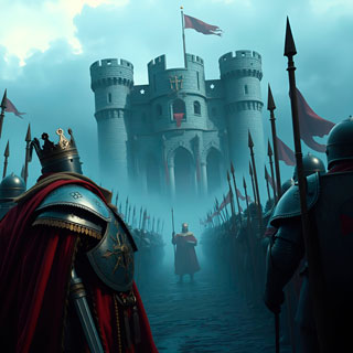 The two kings stands infront of each other
